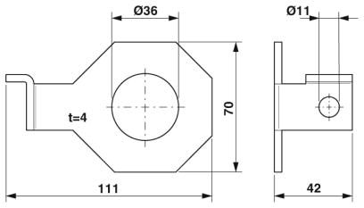 Крепежный кронштейн-FLT-ISG-BR-36