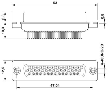 Контактная вставка D-SUB-CUC-DSI-J1STZ-S/DSLSB25 HD
