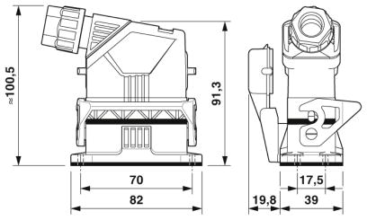 Комплект вставных соединителей-HC-EVO-A10UT-BWSC-HH-M20-PLRBK