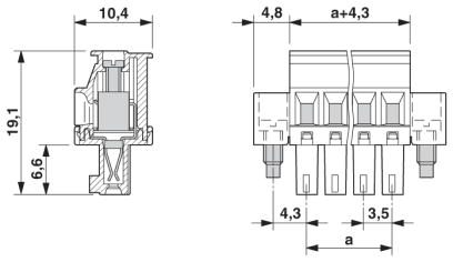 Разъем печатной платы-MCVR 1,5/ 5-STF-3,5