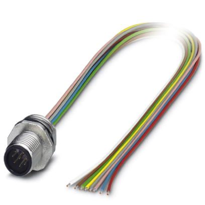 Встраиваемые разъемы-SACC-E-M12MS-8CON-PG9/0,5