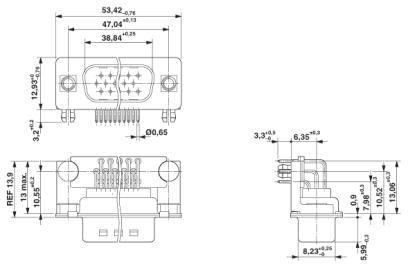 Контактная вставка D-SUB-VS-25-ST-DSUB-HD-ER