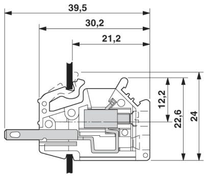 Проходная клемма-DFK/DP-4