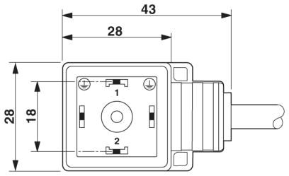 Кабель для датчика / исполнительного элемента-SAC-3P-3,0-PUR/A-1L-V 230V