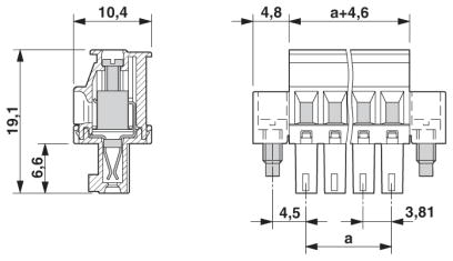 Разъем печатной платы-MCVR 1,5/10-STF-3,81