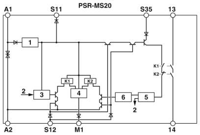 Реле безопасности-PSR-MS20-1NO-1DO-24DC-SC