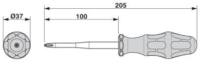 Крестовидная отвертка-SF-PZ 2-100 S-VDE PL-10