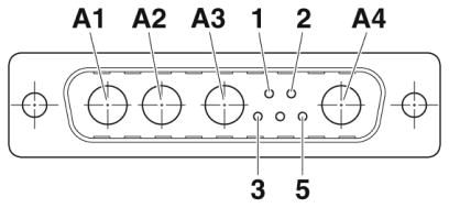 Комбинированная контактная вставка D-SUB-VS-25-ST-DSUB-4P-5S