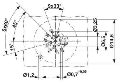 Встраиваемые разъемы-SACC-DSI-FS-17CON-L180 SCO SH