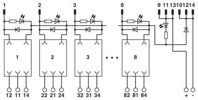 Активный модуль-UMK-8 RELS/KSR-G24/21/PLC