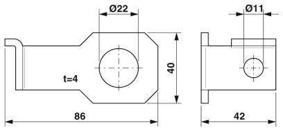 Крепежный кронштейн-FLT-ISG-BR-22