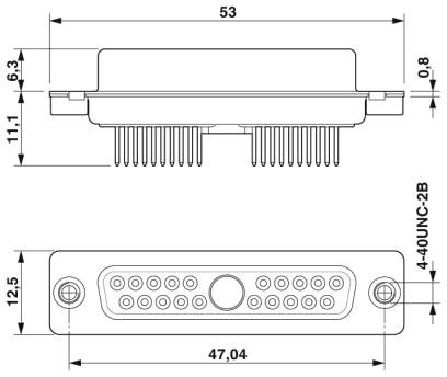Контактная вставка D-SUB-CUC-DSI-J1STZ-S/DSLSB1P20S