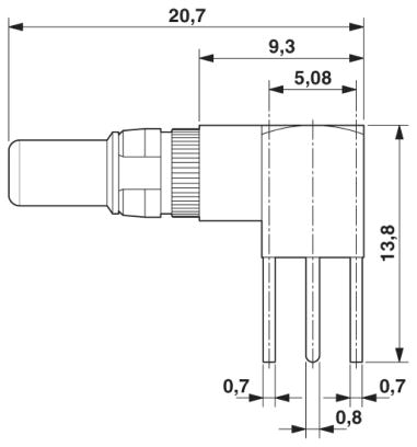 Коаксиальный контакт D-SUB-VS-BU-KX-50-LP