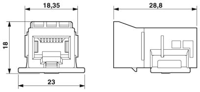 Кабельный разъем RJ45-CUC-F-D1ZNI-S/R4GC8