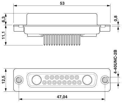 Контактная вставка D-SUB-CUC-DSI-J1STZ-S/DSLSB2P15S