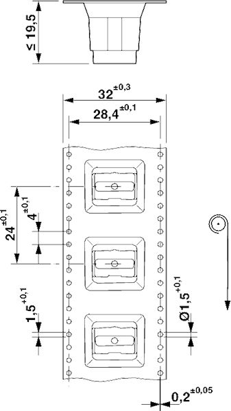 Встраиваемые разъемы-SACC-CIP-M8FS-6P SMD R32
