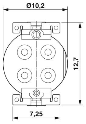 Встраиваемые разъемы-SACC-CI-M12FST-4P SMD R32