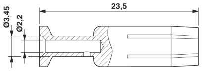 Обжимной контакт-CK4,0-ED-2,50BU AG