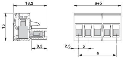 Разъем печатной платы-MSTB 2,5 HC/ 5-ST