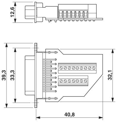 Контактная вставка D-SUB-VS-15-ST-DSUB/16-MPT-0,5