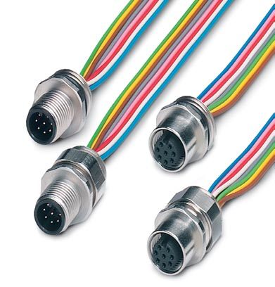 Встраиваемые разъемы-SACC-E-M12FS-8CON-PG9/0,5