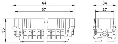 Модуль для контактов-HC-B 10-ESTQ-2,5