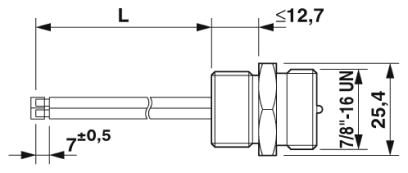 Встраиваемые разъемы-SACC-E-MINM-5CON-NPT12-547/1,0