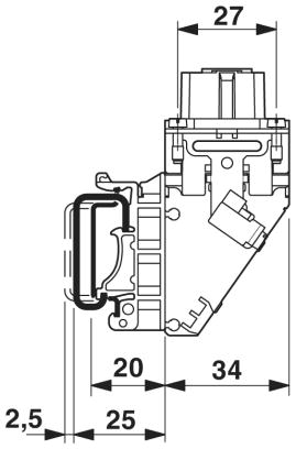 Адаптер клеммного модуля-HC-B 24-A-DT-PER-F
