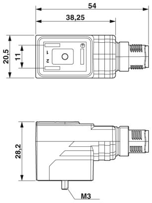 Штекерный модуль для электромагнитного клапана-SAC-3P-MR/BI SCO