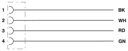 Встраиваемые разъемы-SACC-E-MINF-4CON-NPT12-U20/1,0