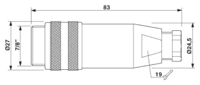Разъем-SACC-MINMS-3CON-PG 9