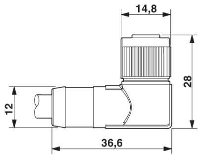 Кабель для датчика / исполнительного элемента-SAC-12P-3,0-PUR/FR SCO