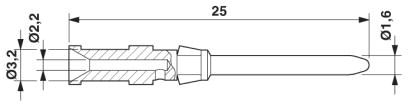 Обжимной контакт-CK1,6-ED-2,50ST AG