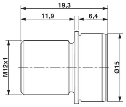 Крепежный резьбовой элемент корпуса-SACC-M12 PLUG PRESS