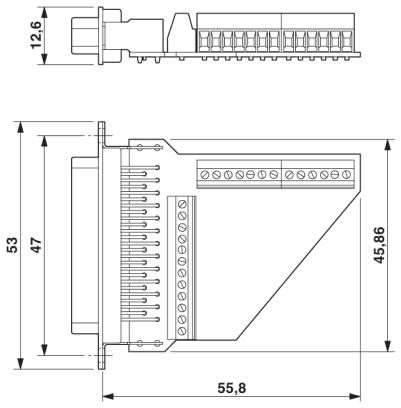 Контактная вставка D-SUB-VS-25-BU-DSUB/25-MPT-0,5