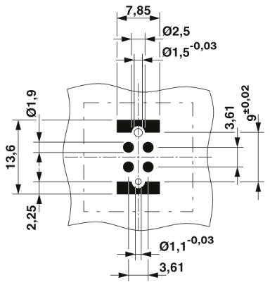 Встраиваемые разъемы-SACC-CI-M12FST-4P SMD R32