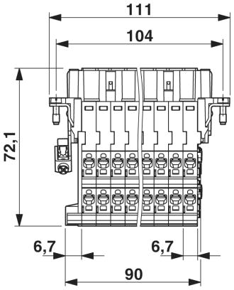 Адаптер клеммного модуля-HC-B 24-A-DT-PER-F