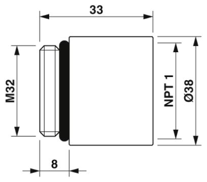 Адаптер-HC-NPT-1/1-M32