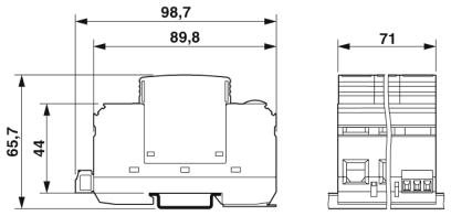 Устройство защиты от перенапряжений, тип 2-VAL-MS 400/3+0/VF-FM/32