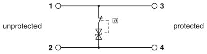 Устройство защиты от перенапряжений-TTC-6-TVSD-D-24DC-PT-I