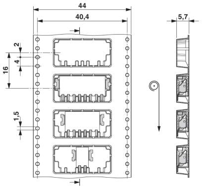 Клеммные блоки для печатного монтажа-PTSM 0,5/ 6-2,5-H SMD R44