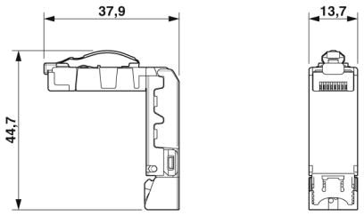 Штекерный соединитель RJ45-CUC-IND-C1ZNI-T/R4QV6