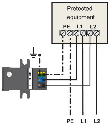 Устройство защиты от перенапряжений, тип 3-BT-1S-230AC/O