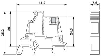 Фланцевая крышка-PCVK 4-7,62-F