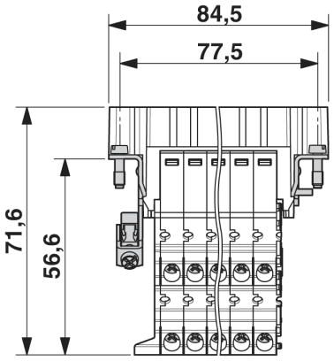 Адаптер клеммного модуля-HC-B 16-A-UT-PER-M