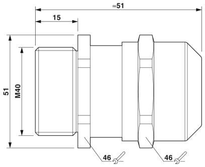 Кабельный ввод-G-ESIS-M40-M68L-NEPDS-S