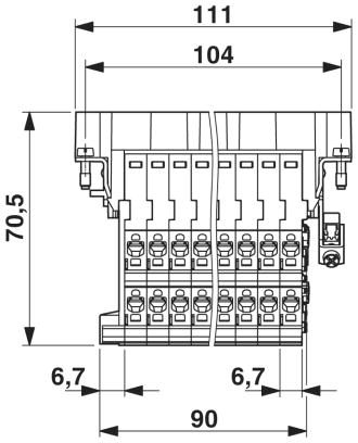 Адаптер клеммного модуля-HC-B 24-A-DT-PEL-M