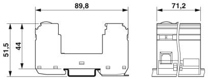 Базовый элемент для защиты от перенапряжений-VAL-MS 3+V-BE
