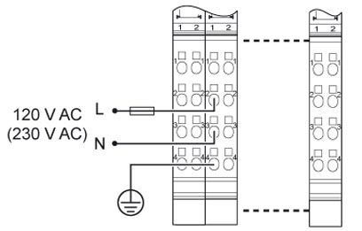 Клеммы Inline-IB IL 230 PWR IN/F-D-PAC