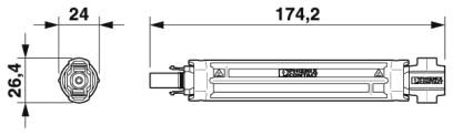 Штекерный держатель предохранителя-PV-C-M/F-PRO/F-1000/8-EU